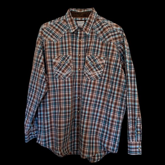 Panhandle Slim Other - 🐎 Men's Panhandle Slim Long-Sleeved Shirt with Snaps and Stitching Detail- 🐴